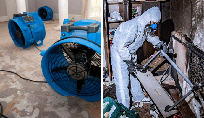 water damage restoration equipment and fire damage restoration