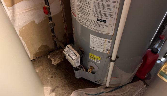 Hot water heater leak